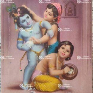 Artist Sapar Bros Antique Vintage print - Thevar Art Gallery