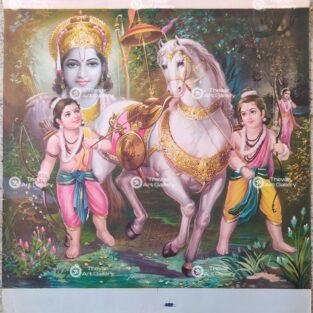 Artist Sapar Bros Antique Vintage print - Thevar Art Gallery