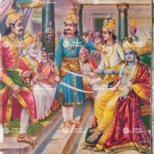 Artist S.Murugakani Antique vintage Print- Thevar Art Gallery