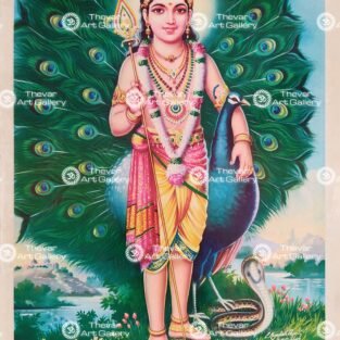 Artist C.Kondiahraju Antique vintage Print- Thevar Art Gallery