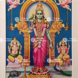 Artist C.Kondiahraju Antique vintage Print - Thevar Art Gallery