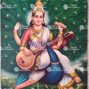 Artist C.Kondiahraju Antique vintage Print - Thevar Art Gallery