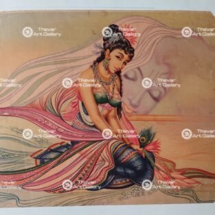 Artist C.Kondiahraju Antique vintage Print - Thevar Art Gallery